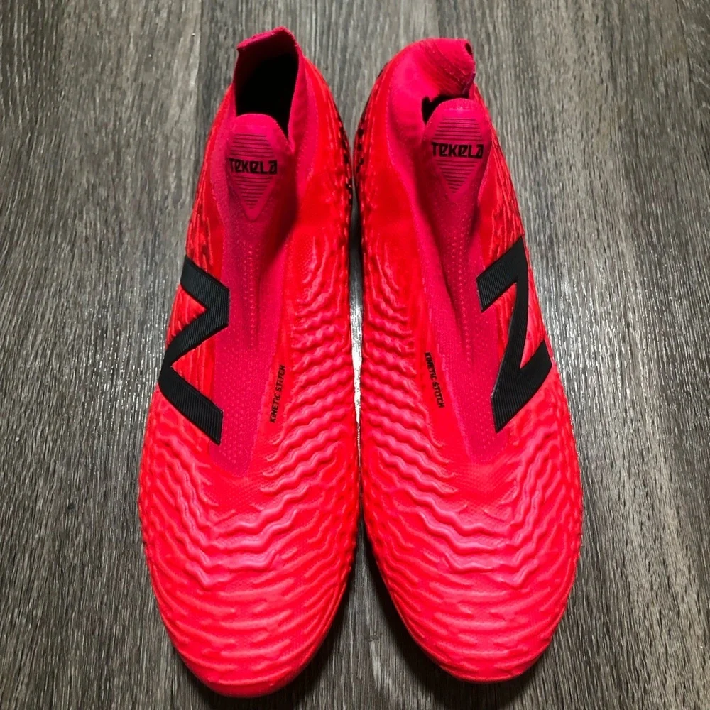 New Balance Tekela V3+ Pro FG Soccer Cleats - Pink/Black - Mens Size 12